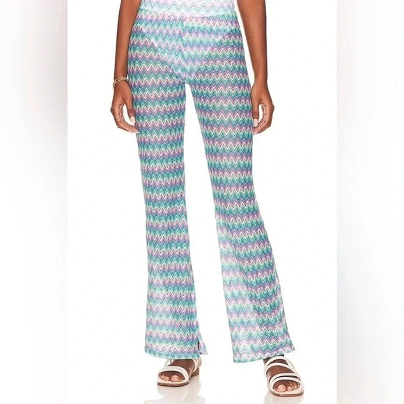 L Space Kari Pant in Ombre Chevron Women’s Size L NWT - Picture 1 of 11